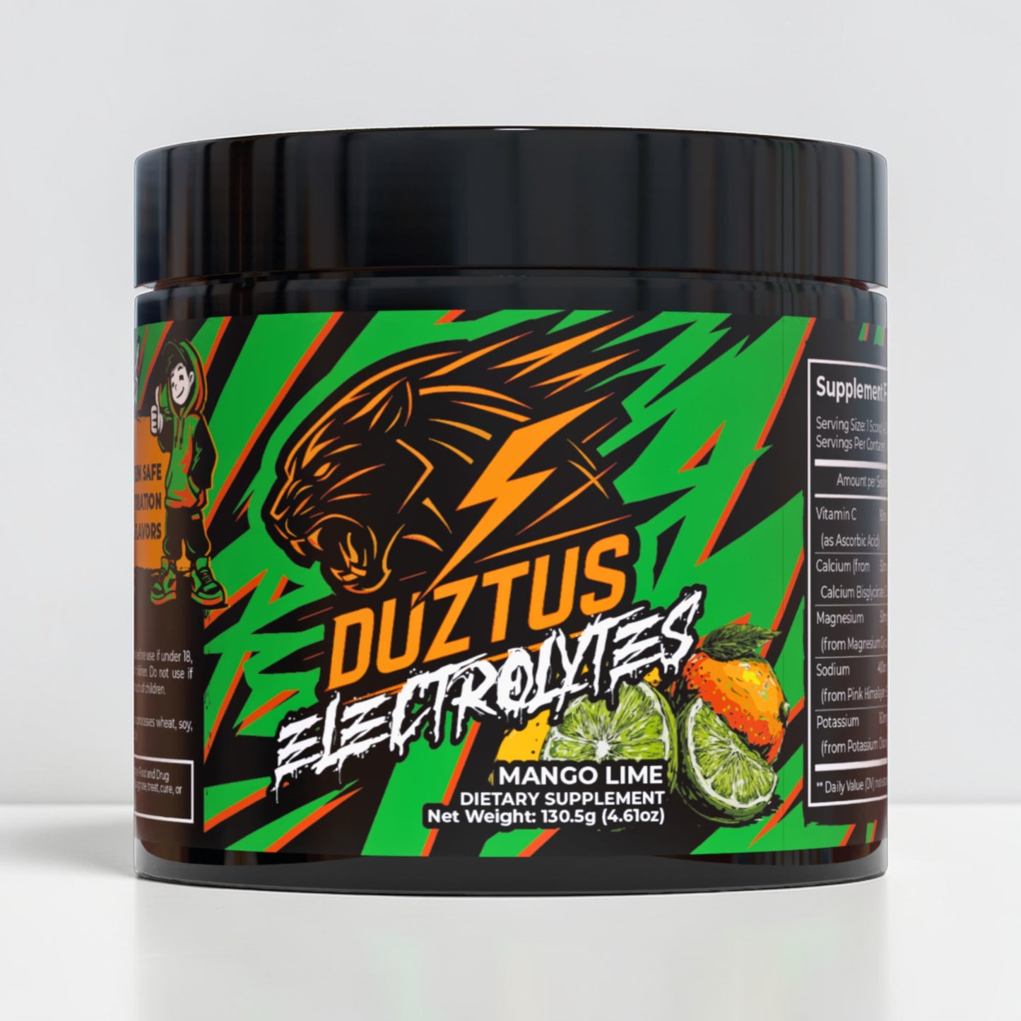 DUZTUS Electrolytes sugar free hydration powder supplement mango lime for athletes USA